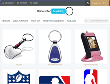 Tablet Screenshot of discountedkeychains.com